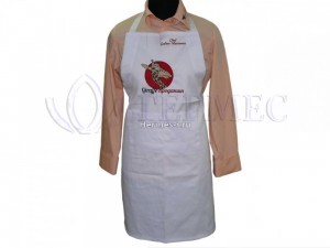 Нанесение логотипов на фартук