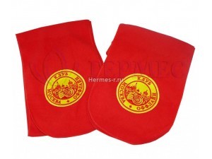 Пришив шеврона к шарфу