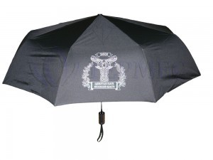 Печать логотипа на черном зонте