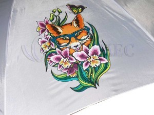 Яркая печать на зонтах на заказ