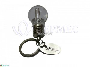 нанесение логотипа на флешку - лампочку