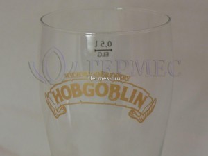 Печать на пивном бокале