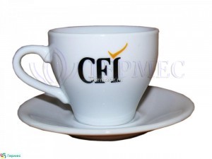 Деколь на чашке