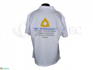 нанесение логотипа на поло