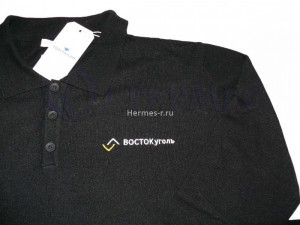 Нанесение логотипа компании на рубашку методом вышивки