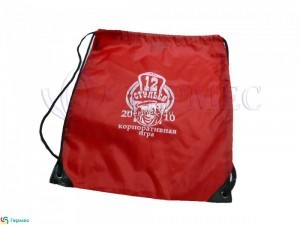 нанесение логотипа на сумке для обуви