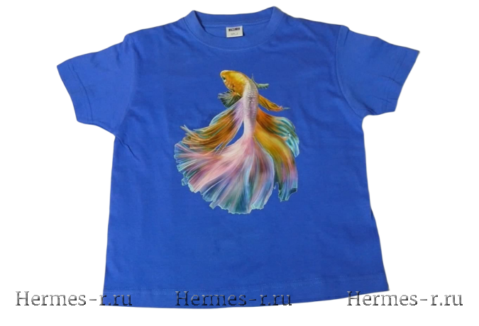 Нанесение принта на цветную одежду